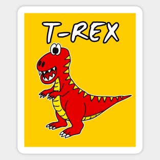 Doodle Tyrannosaurus Rex T-Rex Dinosaur Jurassic Kids Funny Sticker